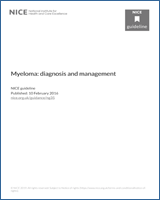 Cover of Myeloma: diagnosis and management