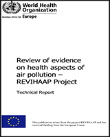 Cover of Review of evidence on health aspects of air pollution – REVIHAAP Project