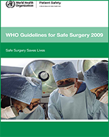 Cover of WHO Guidelines for Safe Surgery 2009